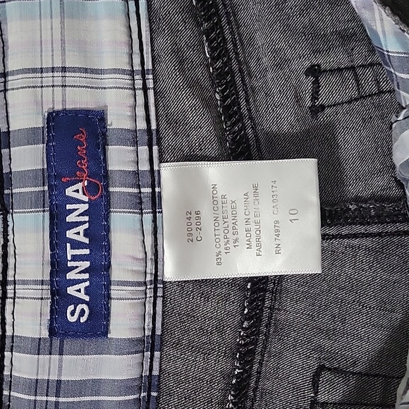 Santana Black Denim shorts - Picture 2 of 5